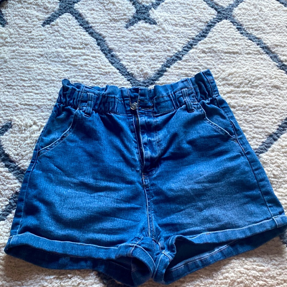Paper bag Jean Shorts